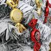 2, Christmas large flat candies, decorative pendants, Christmas tree ornaments, electroplated plastic painted candy ornaments