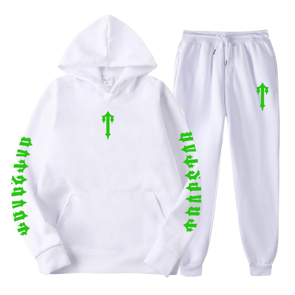 Dětské sportovní tepláky s kapucí Unisex dvoudílné běžecké oblečení mikina s dlouhým rukávem mikina s kapucí + tepláky sada