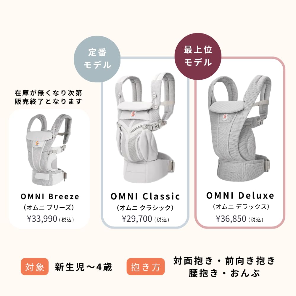 Ergobaby OMNI Classic Natural Beige Baby Carrier