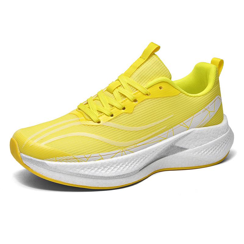Carbon board racing jogging shoes breathable shock absorption rebound professional marathon track and field running shoes
