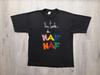 Vintage 90s Parfum T-shirt: """Une Touche de Naf Naf" - Maat XL"""