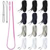 12pcs Adjustable Drawstring Cord Replacement Kits With Easy to Use Threader Tool For Athletic Wear Hoodie Repair Work