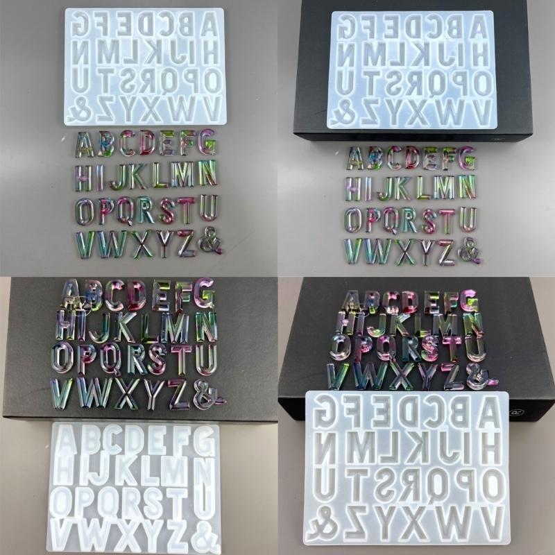 Capital Letter Shaped Silicone Resin Mold Jewelry Casting Molds Ornament Moulds Silicone Casting Tools Silicone Material