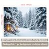 2D Magical Snowy Forest 2D Backdrop for Room Decor & Photocall
