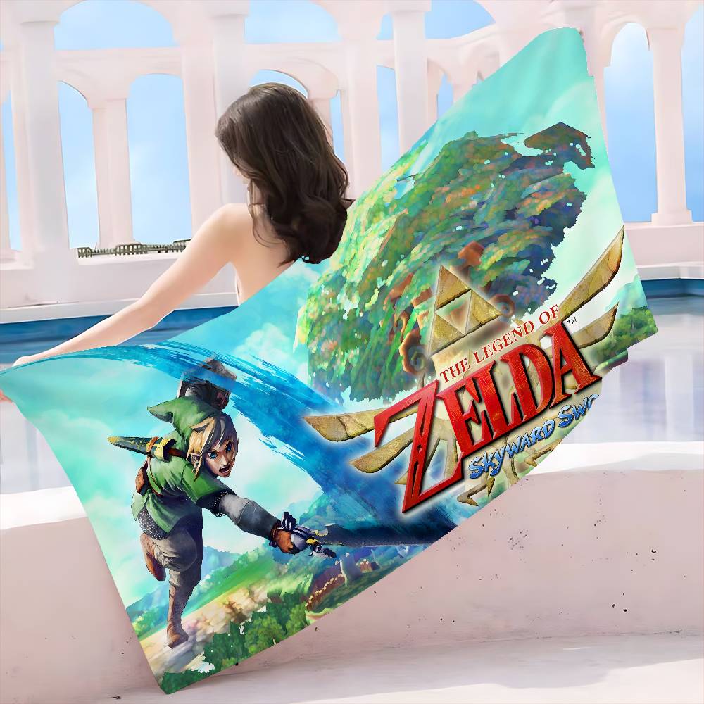 Video Game L-Legend Z-Zeldas Microfiber Beach Towel Absorbent Quick Dry Soft Yoga Swimming Resort Mountain Climbing Towel