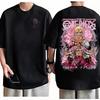 Tričko One Piece Doflamingo Unisex Gotické Anime Grafický Potisk Čistá Bavlna Kulatý Výstřih Ležérní Street Fashion Topy Pro Muže Ženy