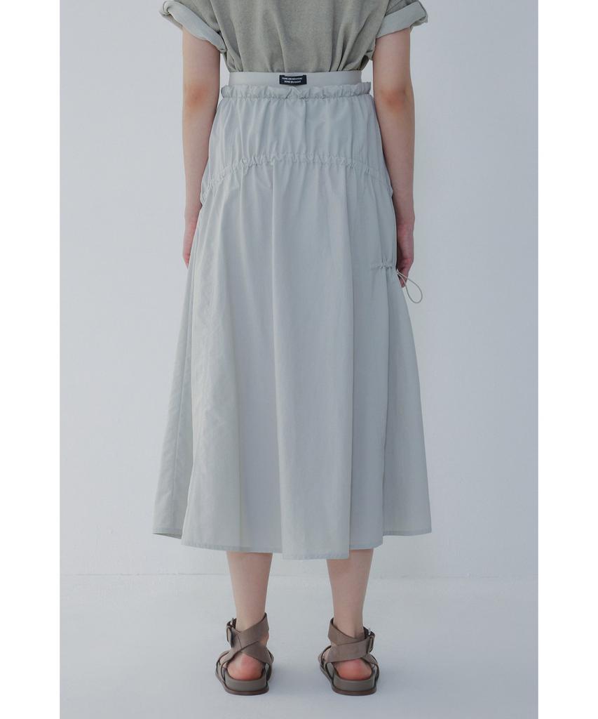 Bobeu String Banding Tiered Skirt_Light Gray 7156235003