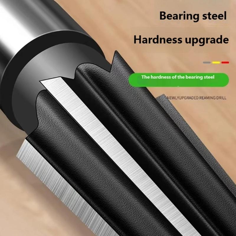 High Precise Taper Reamer For Metal And Woodworking Tapered Drill Bit Comfortable Grip Bearing Steel Construction