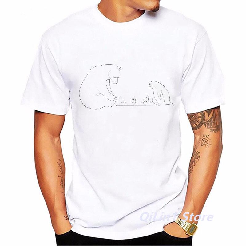 If You Lose The Queen You Might As Well Lose The Game Chess Print Funny T Shirts Men Summer Top White TShirt Graphic T Shirts