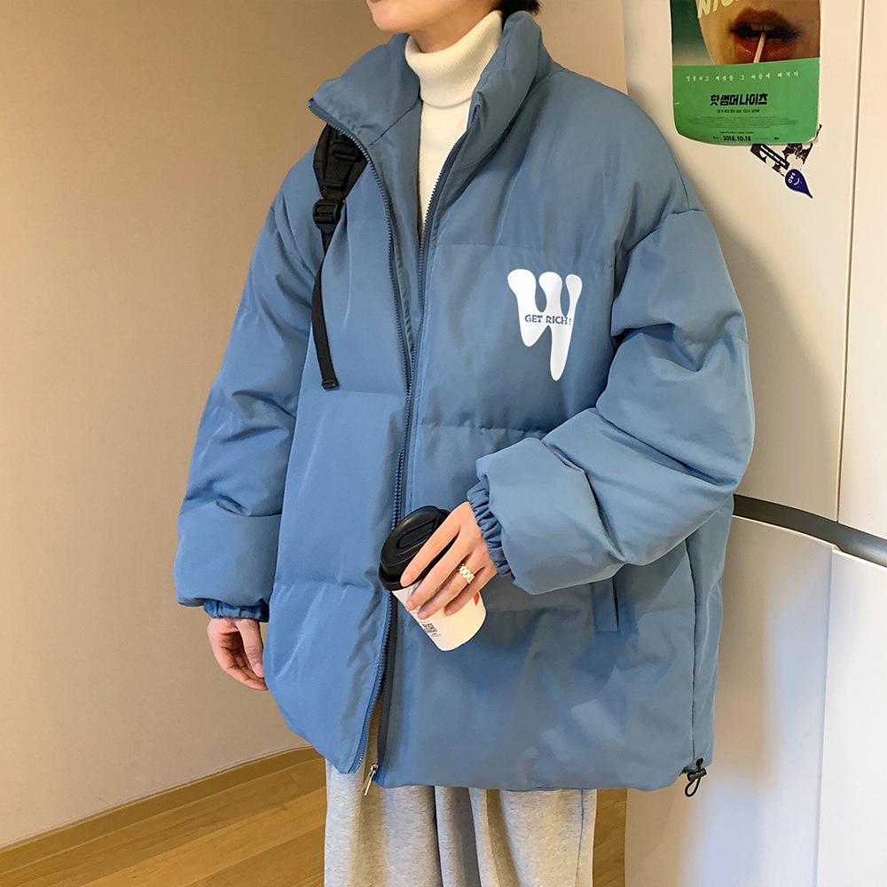 Men's Winter Stand-Up Collar Lightweight Oversized Thickened Cotton Jacket