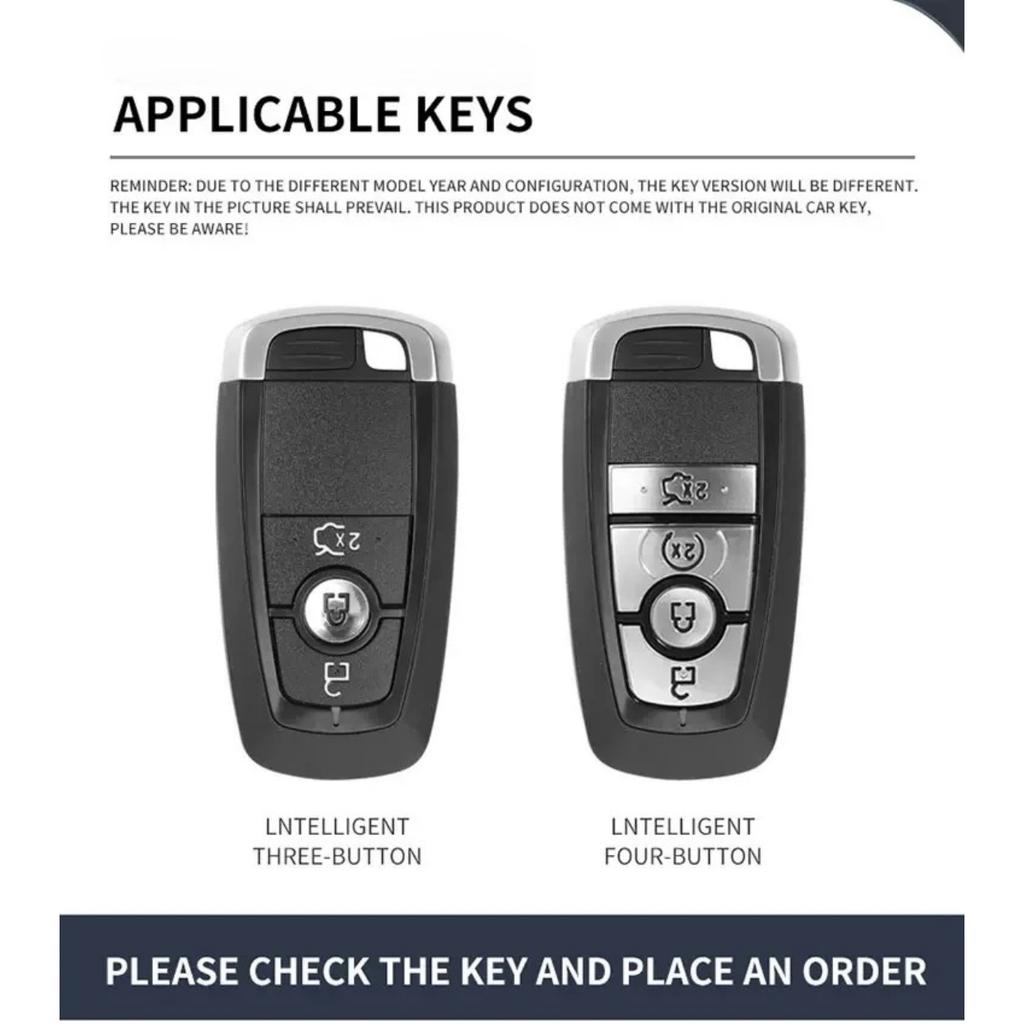 Zinc Alloy Car Remote Key Case For Ford Raptor F150 Remote Control Protector For Ford F-150 Raptor Car Key Cover Car Accessories