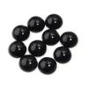 5/10pcs Natural Stone Cabochon Black Agate Round Flatback Cabochon Loose Beads For Jewelry Making DIY Ring Pendants Accessories