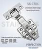 304 Stainless Steel Hydraulic Door Hinge with Damping Buffer and Spring Mechanism