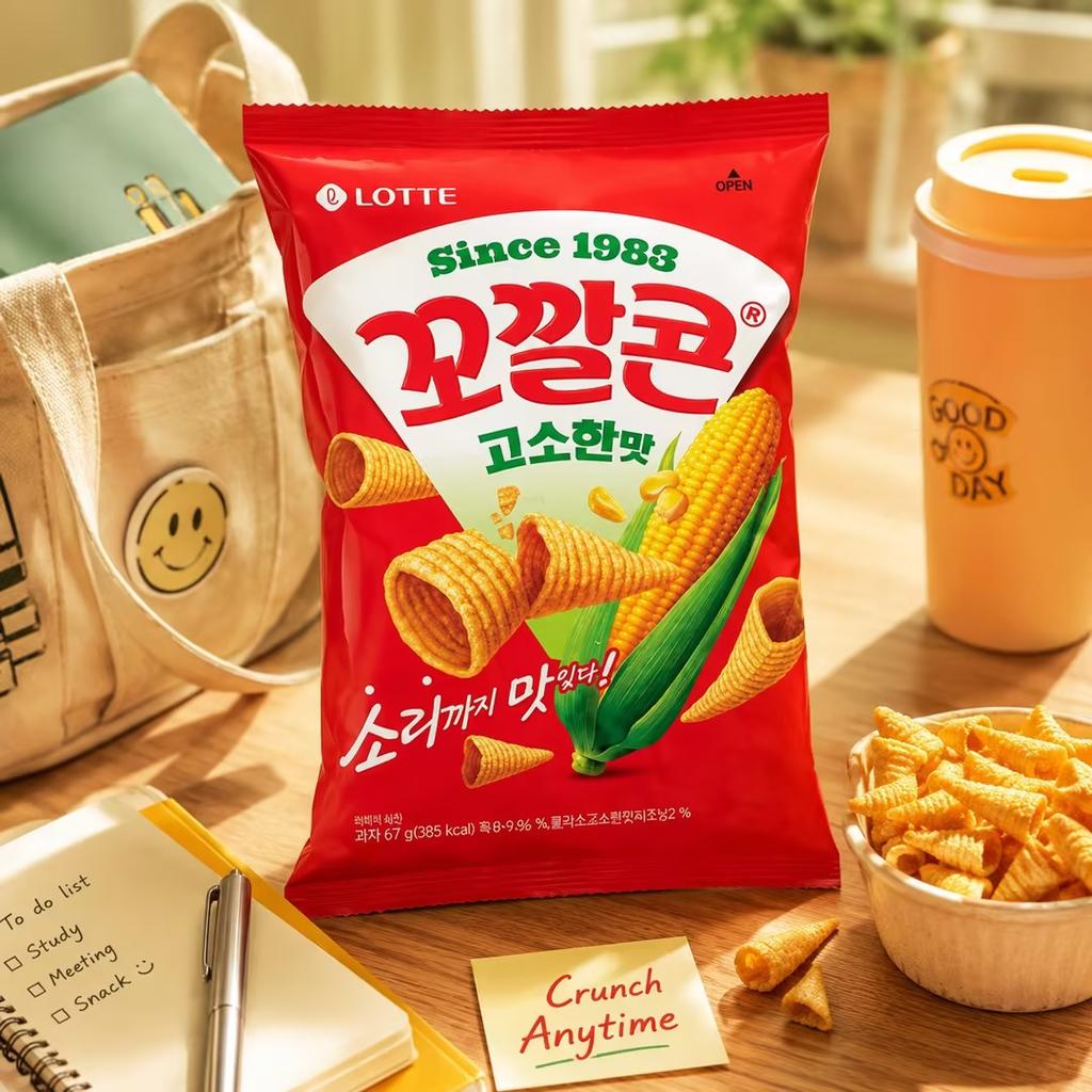 Lotte Kokal Corn Snack (Rich Corn Flavor) 67g