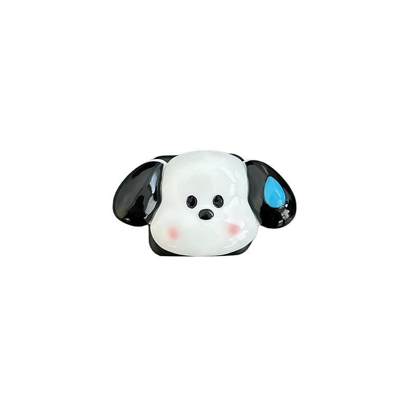 Cute Sweaty Puppy Back Sticker Retractable Airbag Mobile Phone Case Bracket Flip Mirror Sticker Carry Makeup