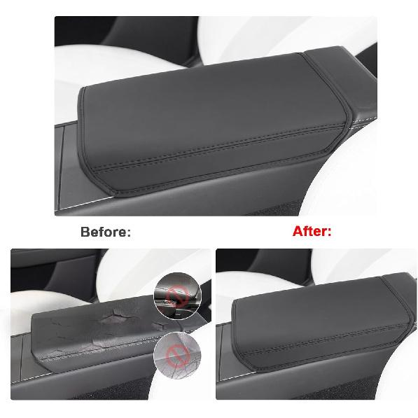 SXCY for 2025 2026 Tesla Model Y Juniper Armrest Cover for 2025 2026 Model Y (Premium/Performance) Accessories 2025 2026 Model Y Center Console Cover