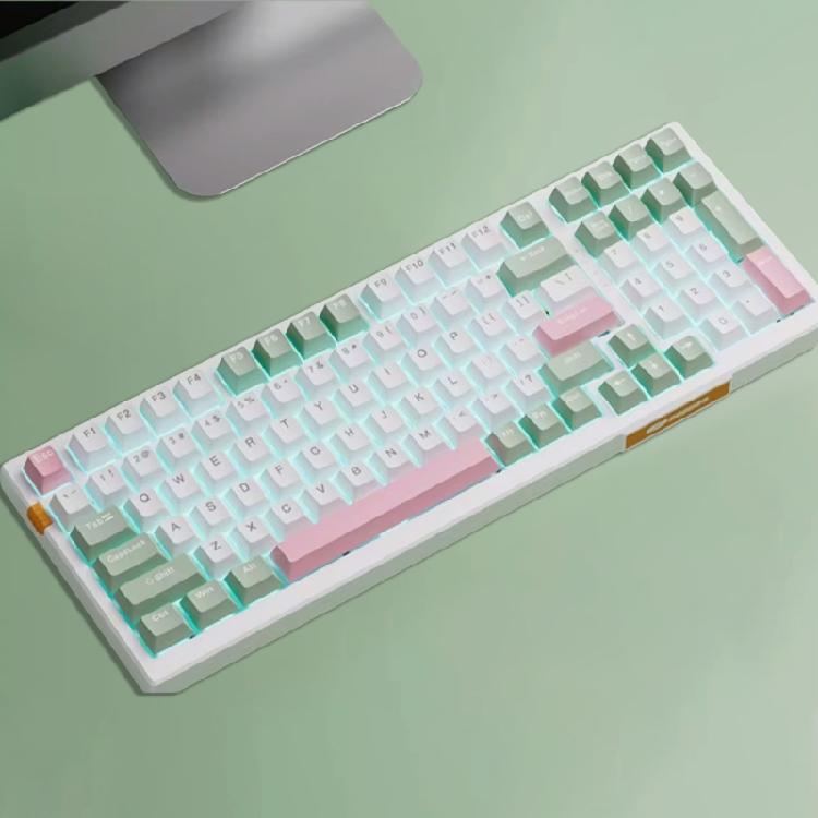 134PCS Customizable OEM Profile Keycaps with Aesthetics in Two Colors for Mechanical Keyboards