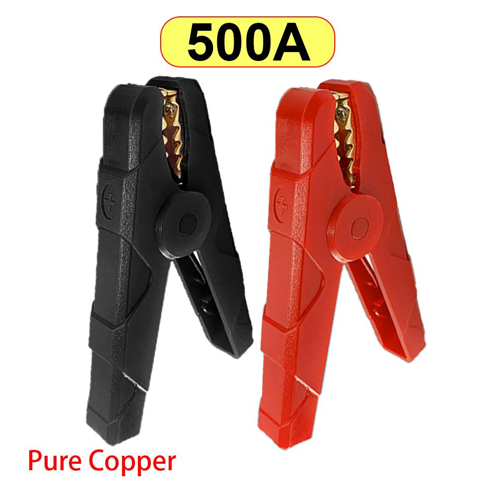 100A 300A 500A Crocodile Car Caravan Battery Test Lead Clip Alligator Clip Battery Crocodile Clamp Test Connector Plug Power