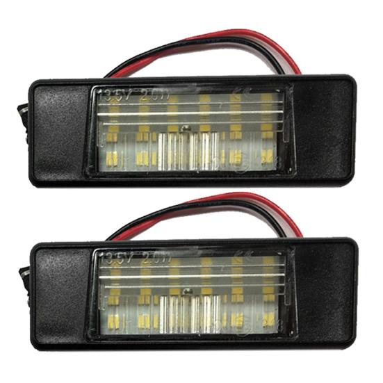 

2 шт., светодиодные фонари номерного знака автомобиля 18 для Nissan Qashqai X-Trail Pathfinder