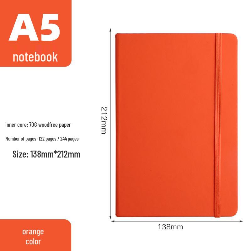 A5 Custom Logo Business Notebook - Portable, High-End Design for Meeting Minutes