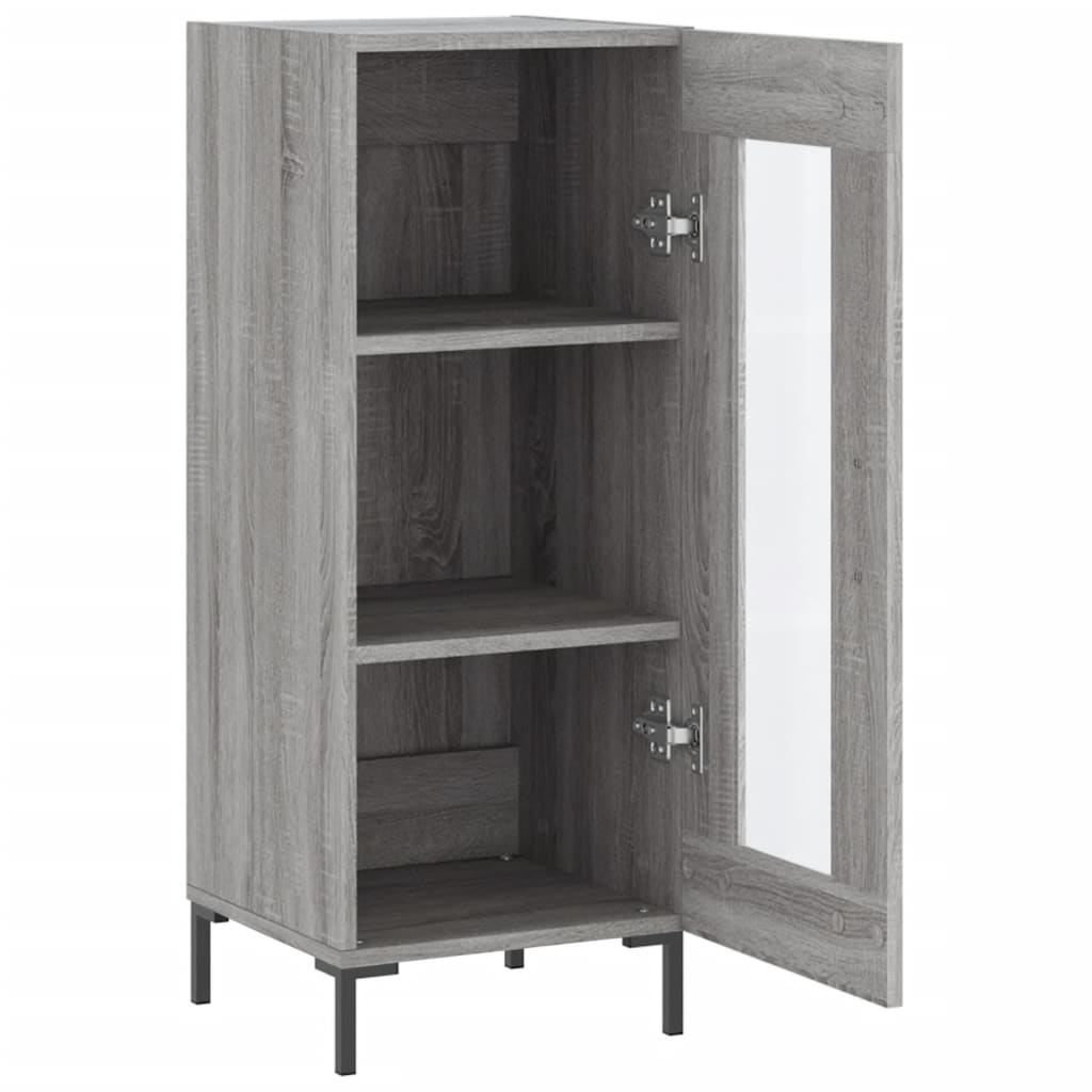 Sideboard Gray Sonoma 34.5 X 34 X 90 Cm Particleboard