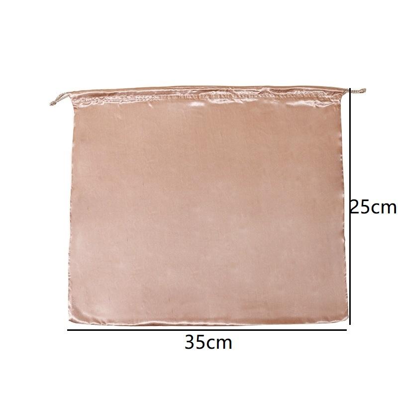 Silk Cloth Dust Bags Fashion Dustproof Travel Drawstring Pouch Thick Dust Cover Storage Bags Handbags