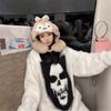 2024 Unisex Lazy Style Skull Jacquard Sweater - Winter High Street Loose Knit