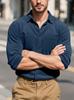Men's Corduroy Shirt Jacket Button Down Casual Solid Work Shirt Carhartt Style Overshirt