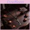 Gothic Key Pendant Necklace For Women With Geometric Alloy Design For Bohemian Style Fashion