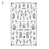 Nail Transfer Sticker Fabulous Decorative Colorful Exquisite Black White Floral Art Stickers for Female