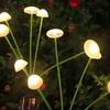 10LED Light Source Solar Jellyfish Light Silicone Material Waterproof Lawn Lamp  Yard Atmosphere