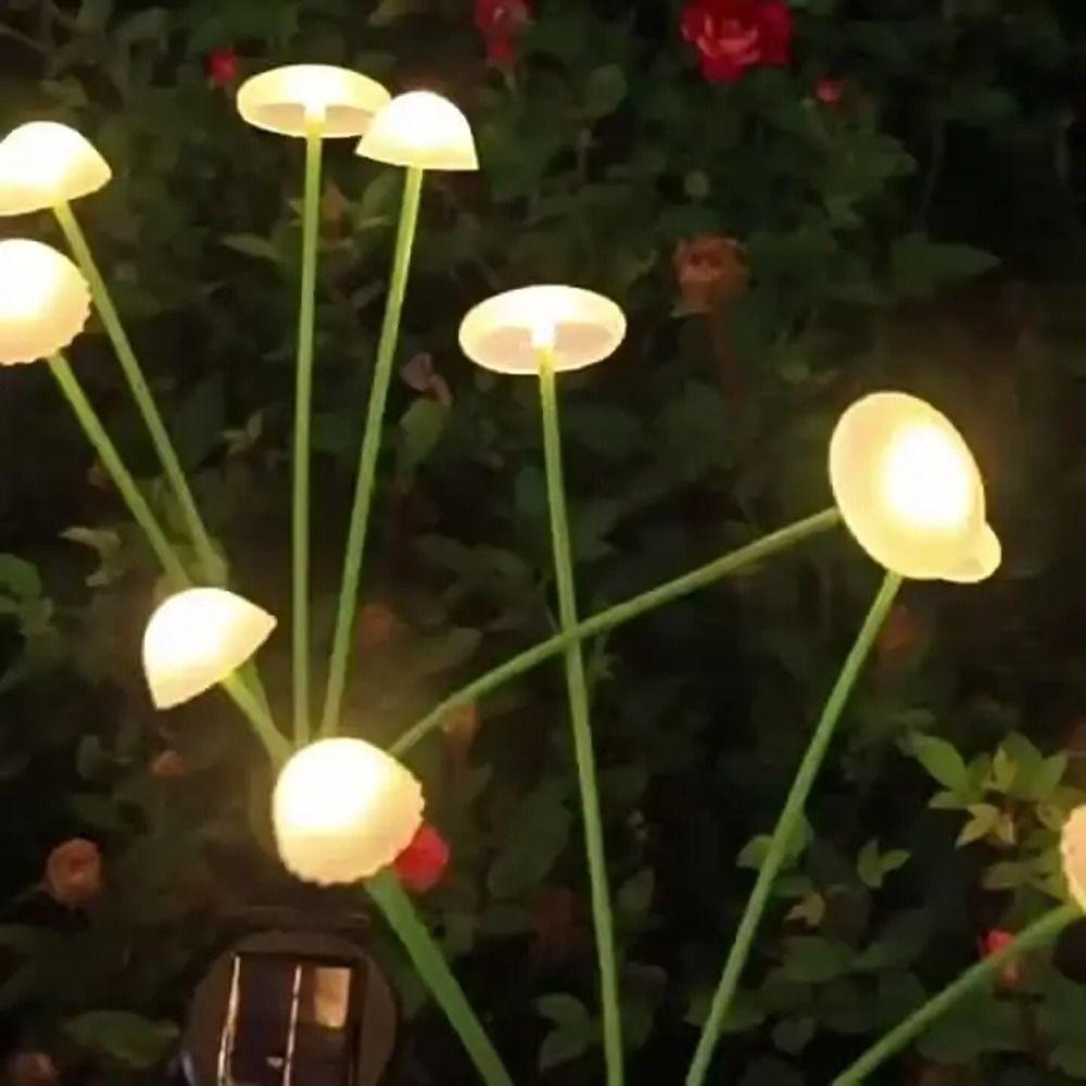 10LED Light Source Solar Jellyfish Light Silicone Material Waterproof Lawn Lamp Yard Atmosphere