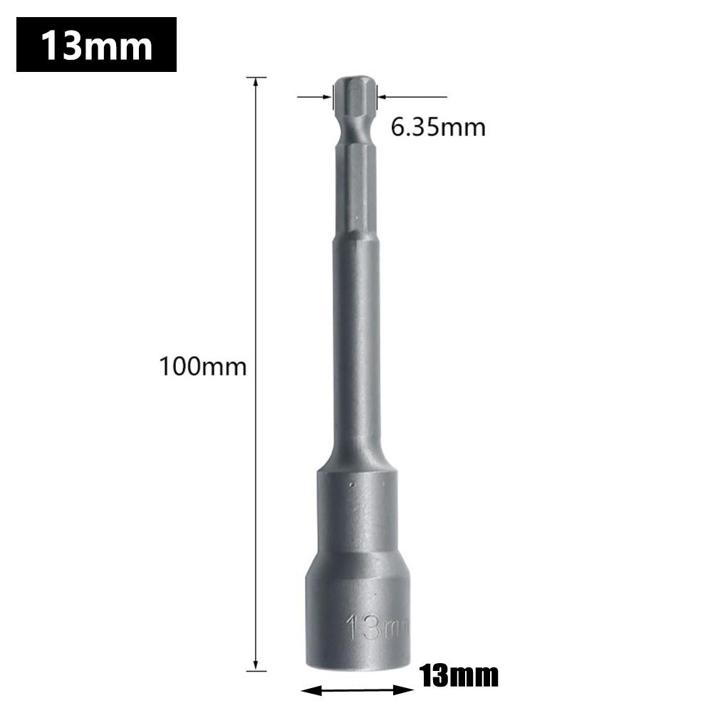 Hexagon Socket Wrench Magnetic 100mm 1pc Chrome Vanadium Steel