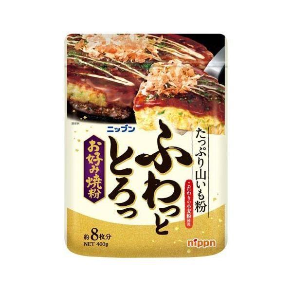Japan Nippn Fuwattotoro Okonomiyaki Flour 1 Piece / 400g (makes About 8 Pieces)