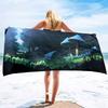 Mushroom Beach Towel Oversized, Colorful Funny Fairy Tale Bath Towels,Soft Water Absorpt Bath Towels for Bathroom,Swimming Pool