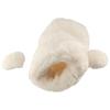 Reusable Drawstring Wine Bottle Bag White Plush Wine Bottle Set  Christmas