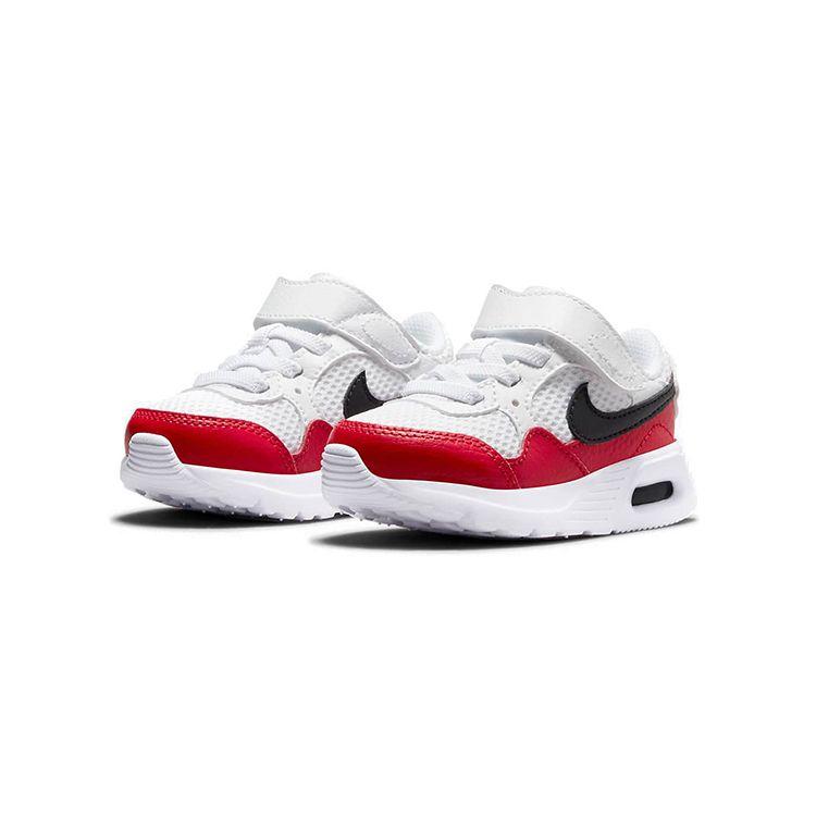 Nike Air Max SC TD White University Red Baby Sneakers Black CZ5361-106