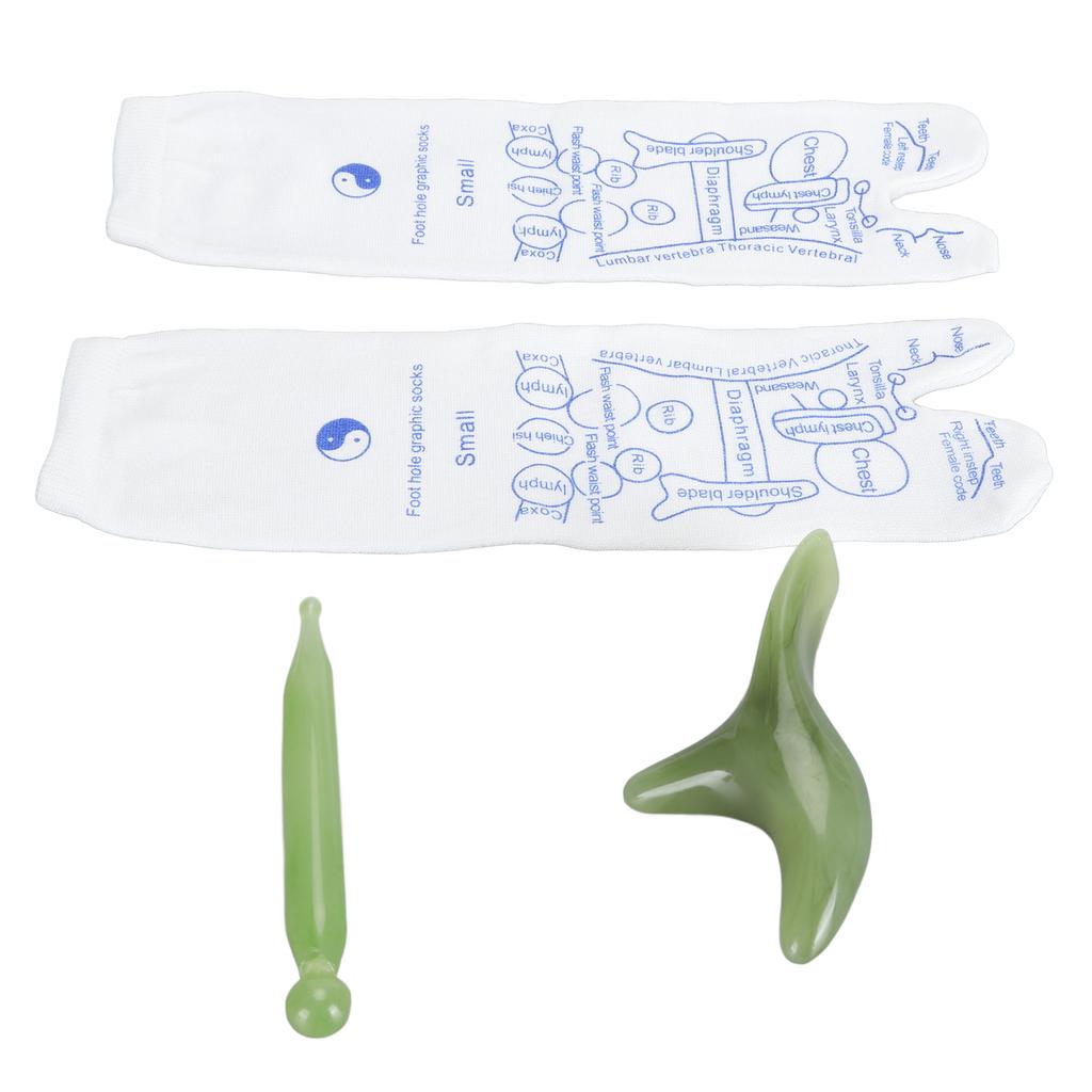 1 Pair Reflexology Socks with Trigger Point Massage Tools Foot Soreness Relief High Elastic Cotton Acupressure Massage Socks