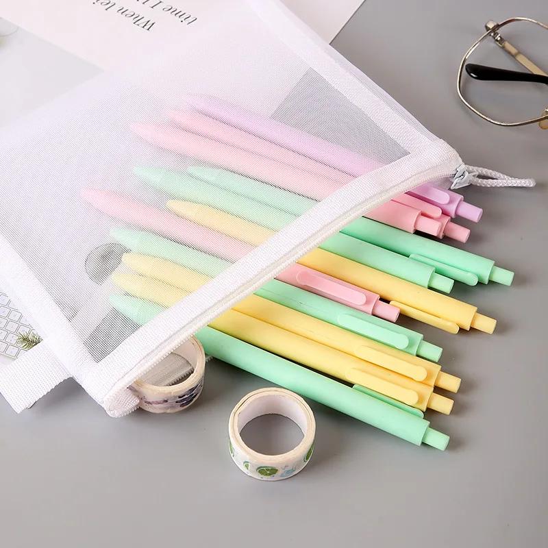 Mesh Zipper File Bag Toy Storage Bag Building Block Puzzle Sub-package Bag Children  Zipper Transparent Finishing Storage Box