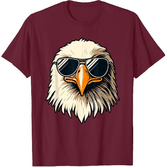 Bald Eagle 4th of July Men Funny Eagle T-Shirt