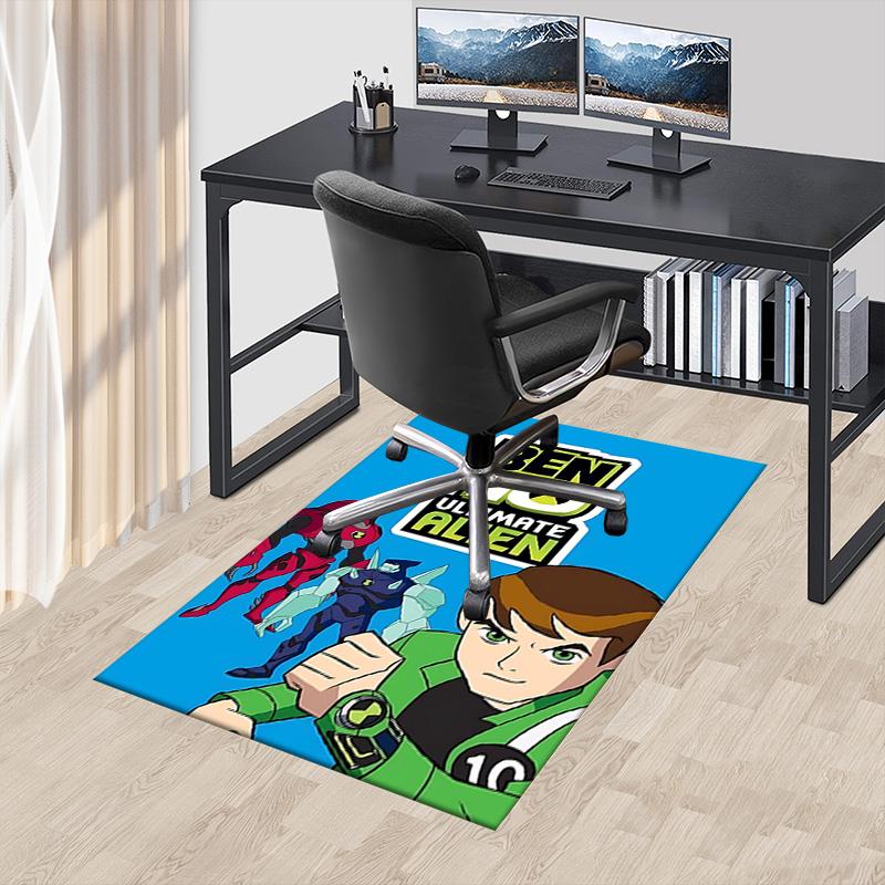 1pc Ben Ultimate Alien Carpet for Playroom Bedroom Living Room Sofa Home Decor,kids Game Area Rug Non-slip Floor Mat Y73044