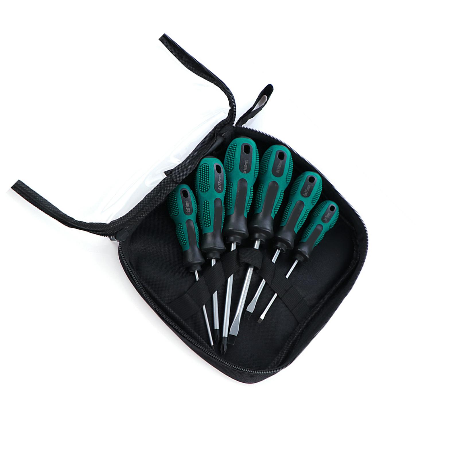 Magnetic Screwdriver Flat  Slotted Bit Screwdriver Steel For Professional Use Electrician Repair Tool