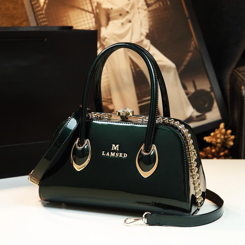 New Fashion Genuine Patent Leather Bag