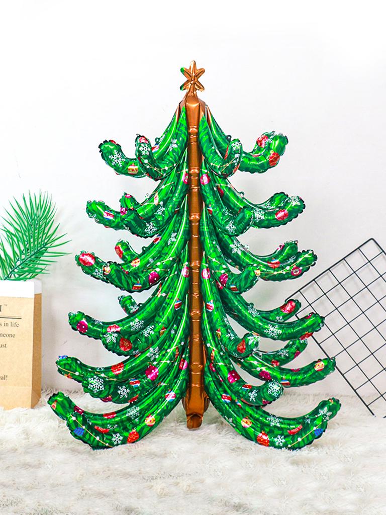 1pc 6D Green Christmas Tree Foil Balloons for Christmas Party Decoration, Birthday, New Year's Eve, Christmas, Holiday Party