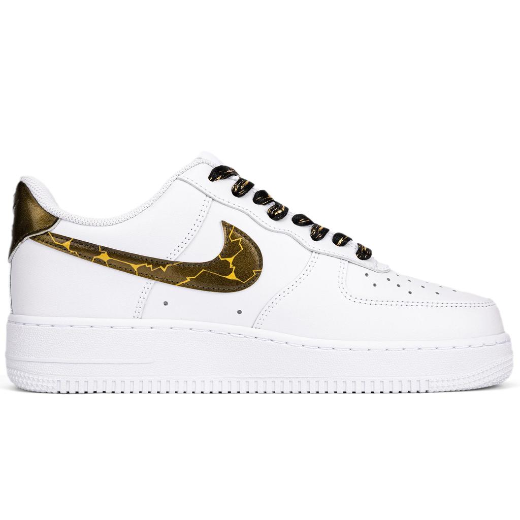 Nike Air Force 1 Low top Skateboard Shoes Men's Unisex, Black And White CW2288-111(Team18-)