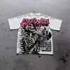 T-shirt Grafica Uomo Donna Top Vintage Hip Hop Streetwear T-shirt Oversize Manica Corta Abbigliamento Casual Moda Estiva Maglietta Trendy
