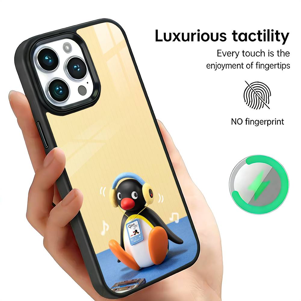 P-Pingu Süßes P-Pinguin Handyhülle Für IPhone17 16 15 14 13 12 11 Plus Pro Max Plus Kabelloses Ladegerät Abdeckung Funda