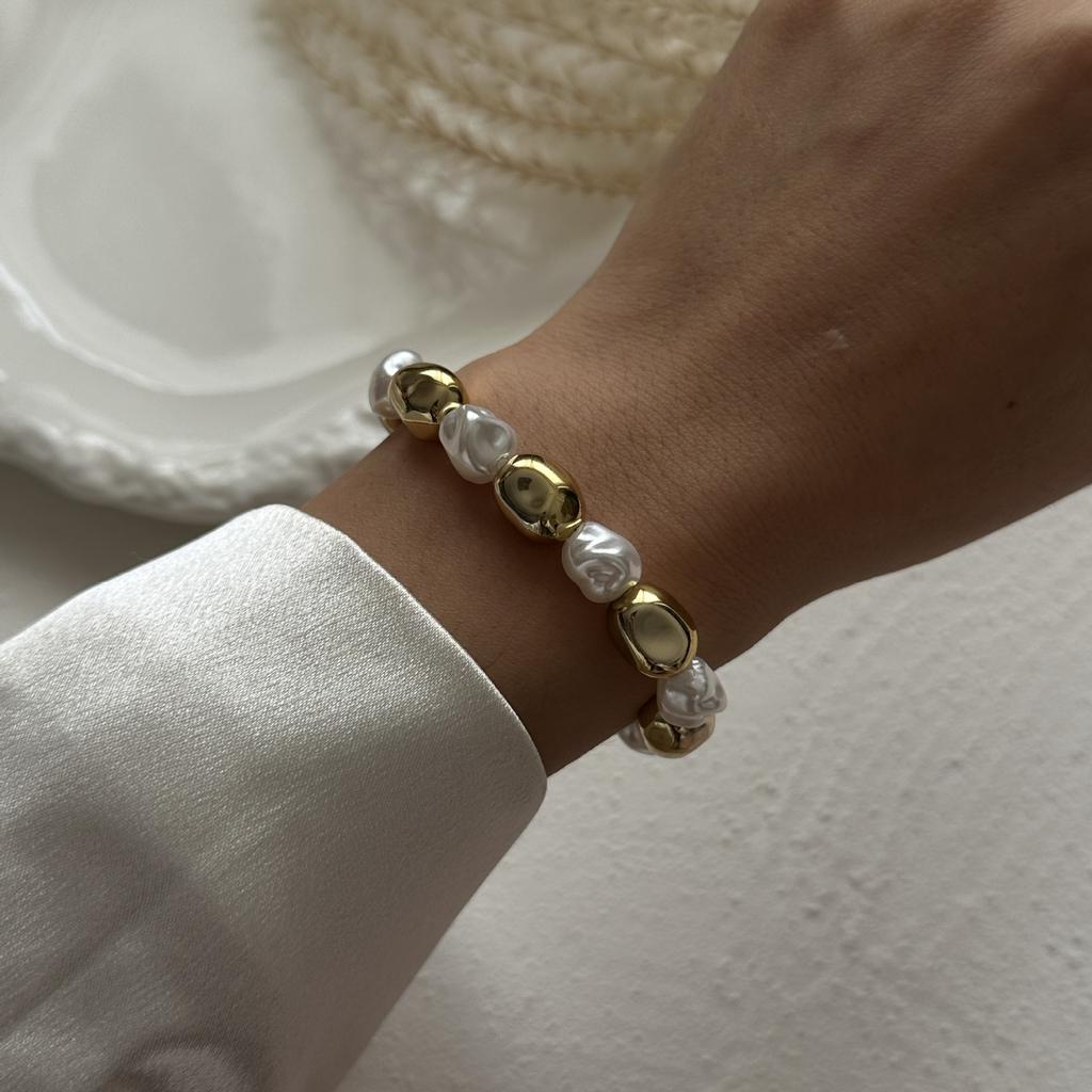 Vintage Wide Cuff Bangles Chunky Hip Hop Punk Gold Color Irregular Metal Spring Bangles For Women Bracelets Men Jewelry