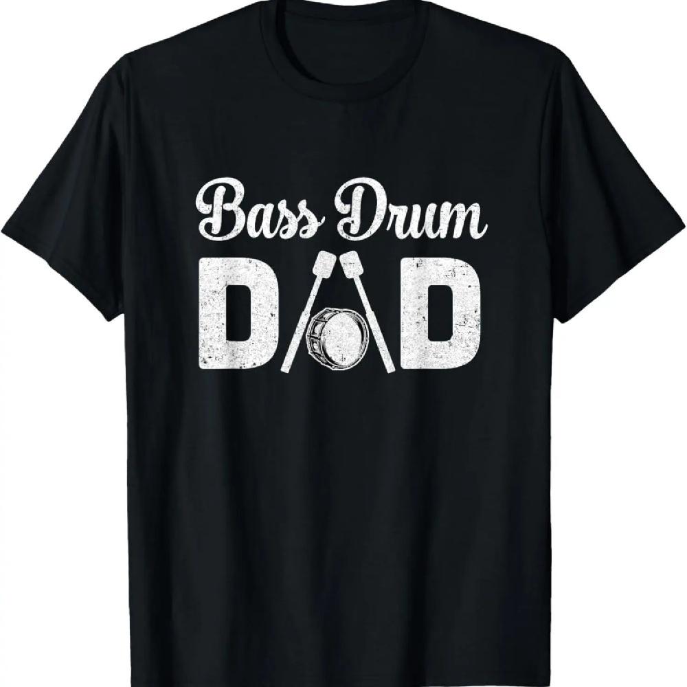 

Bass Drum Dad Funny Marching Band For Mothers Day T-Shirt XXXL чёрный