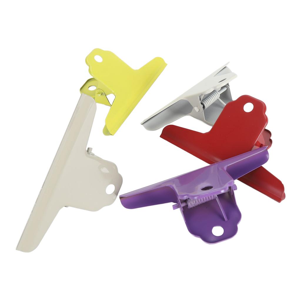 5pcs Colorful Metal Bull Hinge Clips Wall Hanging Heavy Duty Sturdy Spring Large Bull  Paper C
